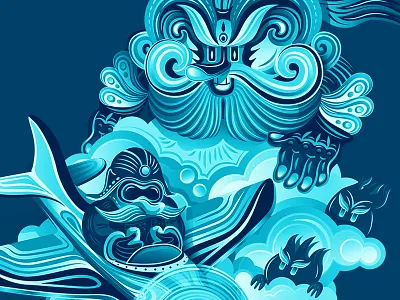 Illustration for Summer Vacation 4 aircraft blue character clouds colours illustration pilot summer vacation vector