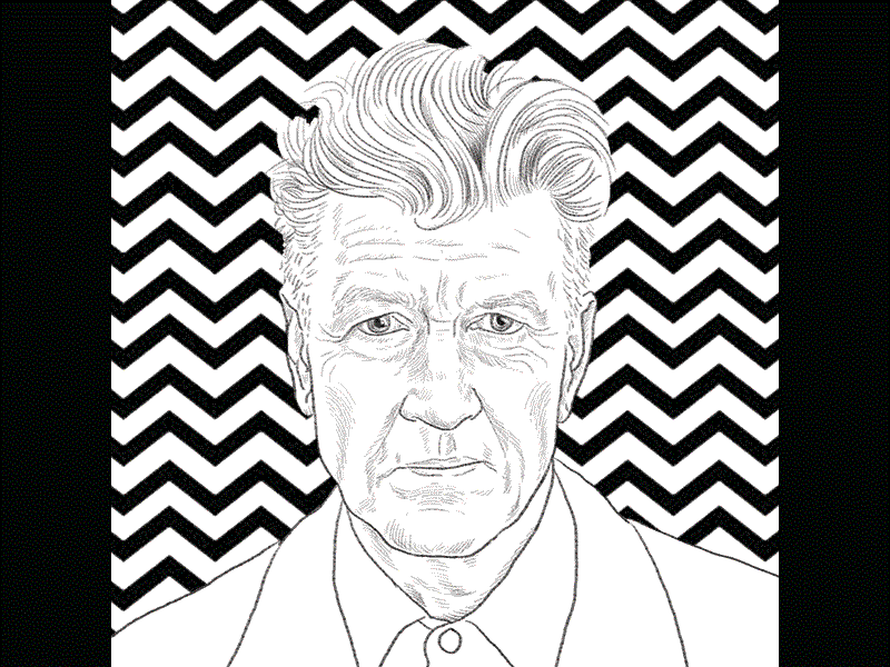 David Lynch gif animated gif animation david lynch davidlynch gif gif animation gifanimation illustration instagram portrait twin peaks twinpeaks