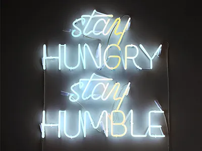 Sonoma Brands Neon Sign hand lettering humble hungry lettering neon neon sign sign sign design signage