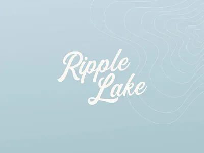 Ripple lake logo minnesota ripple typography