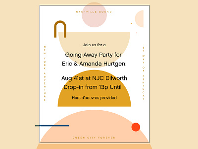 Invite color palette colorful invitation invitation design palette print design shapes