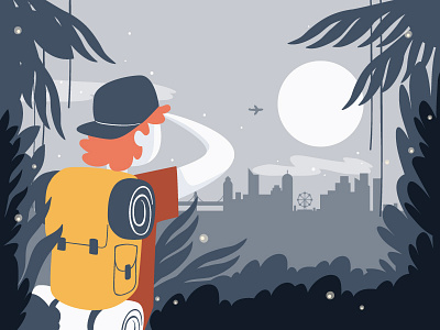 Destination ahead! illustration vector