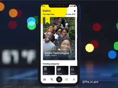 Social App UI app cards clean ios minimal mobile social ui user profile ux white space