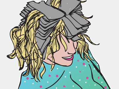 getting hair done illustration foils hair salon hairstyle illustration vector