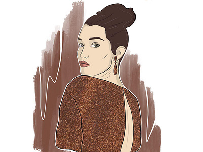 Fashion Portret illustration vector