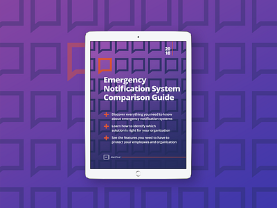 Ebook - ENS Comparison Guide cover design creative ebook ebook cover graphic design purple