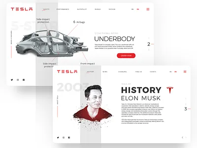 Tesla Models Test Drive adobe clean design elonmusk light photoshop sketh tesla trend ui ui ux design web webdesign