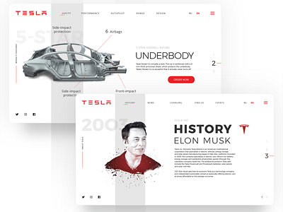 Tesla Models Test Drive adobe clean design elonmusk light photoshop sketh tesla trend ui ui ux design web webdesign