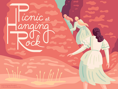 Picnic at Hanging Rock australia criterion film illustration lettering vector