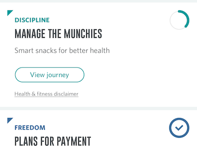 Health journey card ios mobile