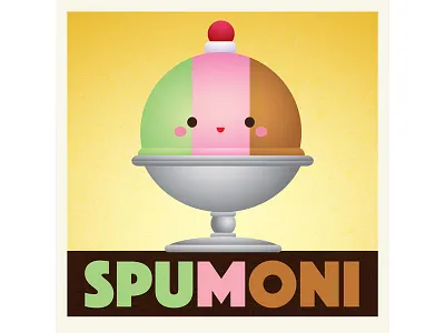 Spumoni character design cute illustration jerrod maruyama jmaruyama kawaii spumoni