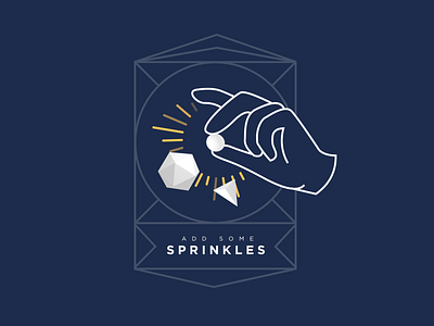 Add some sprinkles article blog cover design illustration post web