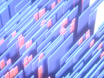 International 3d abstract art c4d neon octane