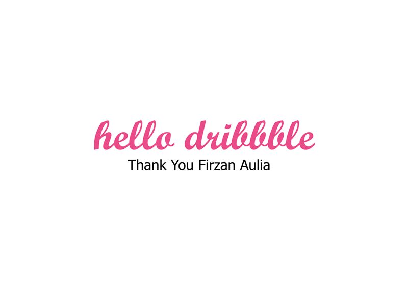 Hello Dribbble animation flat typography vector