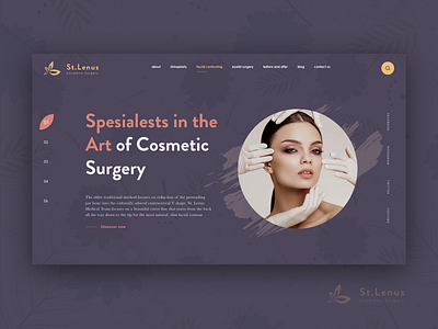 St.lenus art beauty center cosmetic design facial contouring productdesign reconstructive surgery ui uidesign ux ux design vietnam web