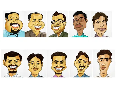 Caricatures art artwork caricature cartoon digital art digital painting drawing illustration illustrations painting sketch