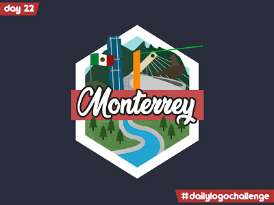 Monterrey dailylogochallenge day 22 design illustration logo