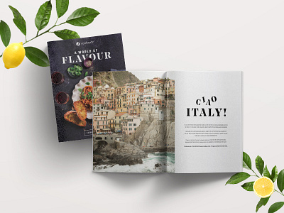 Youfoodz Mini Mag artdirection branding design editorial design flat layout lettering magazine type typography