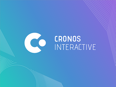 Cronos Interactive - branding branding gaming gradient lines logo minimal