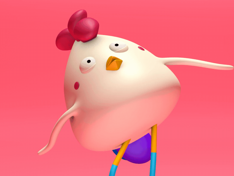 Shake Chicken Shake! 3d 3d animation 3danimation c4d cinema4d twopeoplestudio