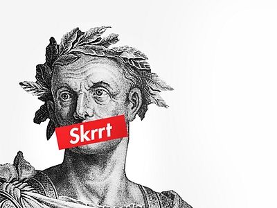 Julius Skrrt aesthetic art greek julius caesar panda roman skrrt vaporwave
