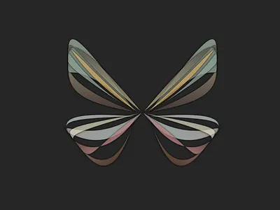 butterfly algorithmic art butterfly computer art design generative generative art nullshape parametric random