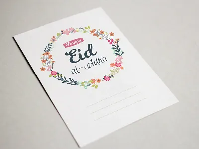 Eid al-Adha Greeting card design design eid eid al adha eid mubarak greetingcard template