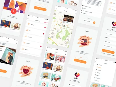 iGreet Mobile App app app concept augmented reality birthday bulgaria cards christmas greeting holiday icons layout logo love mobile mockup prototype screens ui ux workflow