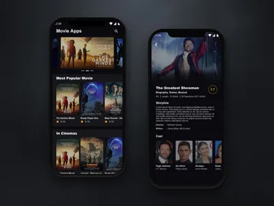 Movie Apps app design movie app sketch ui