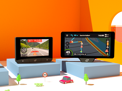 Product presentation 3d illustration product