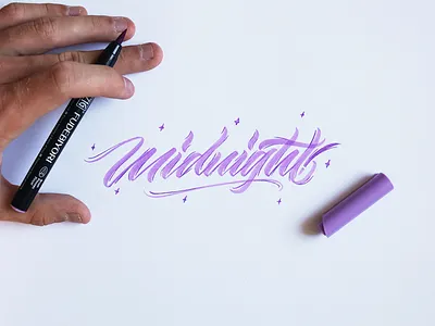Midnight! brush brush lettering brushtype calligraphy cursive customtype design hand lettering handlettering handmadefont handmadetype handwriting lettering logo logodesign logotype script type typo typography