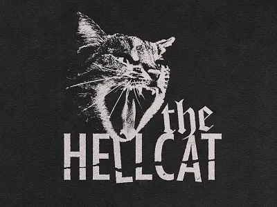 The Hellcat branding design graphic design illustration logo typography