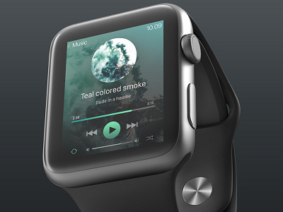 Daily UI #009 Music player 009 100 day ui challenge app apple watch collect ui daily ui dailyui design ui ui design