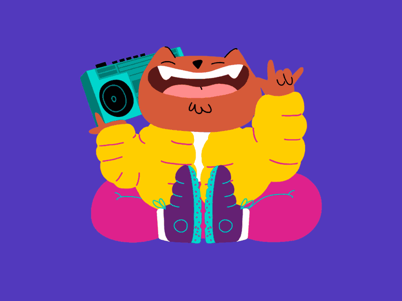 Tape Maneki-Neko animation cat character collaboration gif japan maneki neko