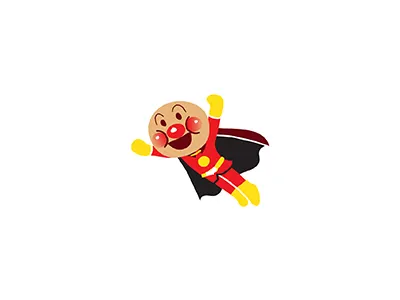 Anpanman 2d cartoon cartoon character childhood flat illustration illustrator japanese minimal vector