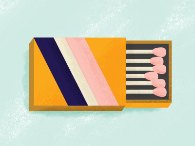 Matchbook illustration match match book matchbook matches spot illustration texture