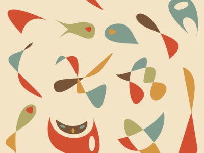 Mid-century Modern Shapes design eames flat illustration mid century mid century modern mid century modern design rayeames retro illustration shapes vector