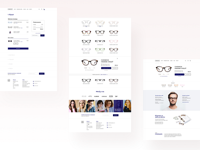 Mucsat screens behance design e commerce eyewear muscat shop ui