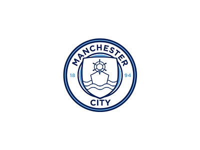 Manchester City england football illustrator logo manchester premierleague