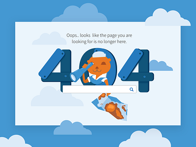 Lost At Sea 404 404 error page illustration visual design website