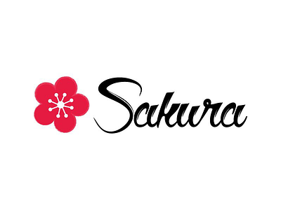 Sakura - Thirty Logos Challenge Day 18 blossom cherry cherry blossom cherry blossom tree design logo logo design sakura sushi sushi logo thirty logos thirty logos challenge tree