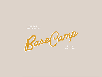 Base Camp branding camp design identity logo oregon typography vintage wip