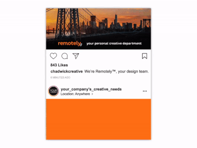 Remotely - Instagram Ad animated animation branding digital ad facebook gif graphic design instagram social ad video ad