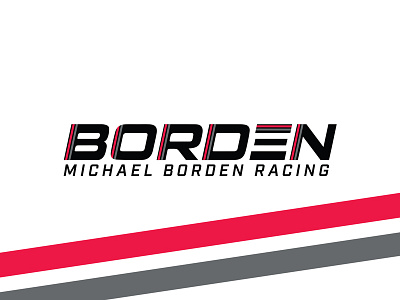 Logo Design | Michael Borden Racing adobe illustrator automotive brand brand design branding design driving graphic design logo logo design logotype motorsports racing typography visual brand visual identity