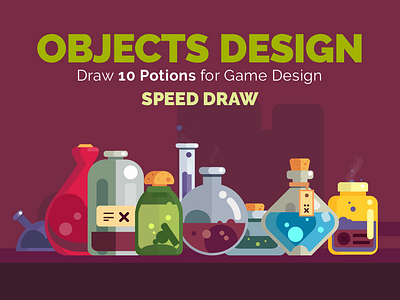 10 potions to game development - Speed Draw design flatdesign game level gameart gamedesign gamedesigner gamedev gamedevelopment gaming illustration illustrator ilustrador indiedesign indiedev indiegame indiegames leveldesign pixelart vectorart