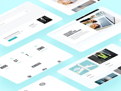 Agency Page - upljft agency blog blue bright gradient green hamburg isometric minimal portfolio web design