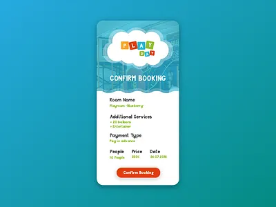 Daily UI Challenge Day #54 - Reservation / Booking app clean dailyui gradient illustration mobile ui ux