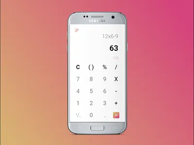 Daily UI Challenge # 004: Calculator calculator dailyui004 dailyuichallenge