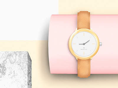 Momento 2d 3d behance branding brown design dribbble gold graphicdesign industrial marmol product shop shot ui uiux ux watch