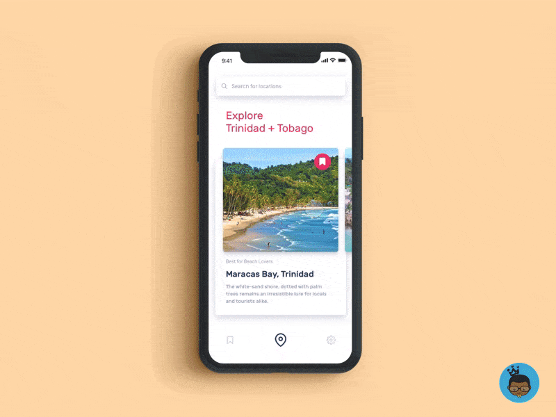 Explore Trinidad and Tobago app interface ios mobile mobile app sketch tobago travel trinidad ui ux